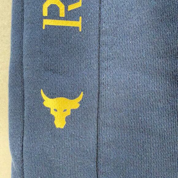 Under Armour Project Rock Respect Joggers Mens S Blue Gold US Flag Patch Sporty - Picture 6 of 13